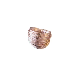 A Blonde and Her Bag women Marcia Wire Wrap Ring in Rose Gold