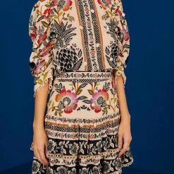 Farm Rio women Romantic Mini Skirt in Garden