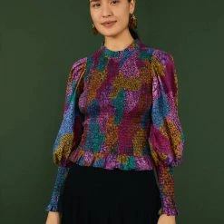 Farm Rio women Rainbow Mix Blouse in Multi -Farm Rio Sales 2d8ce55adb13446ca6f36f0b31a10665 1080x