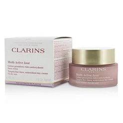 Clarins 206174 1.6 oz Multi-Active Day Targets Fine Lines Antioxidant Day Cream for Dry Skin
