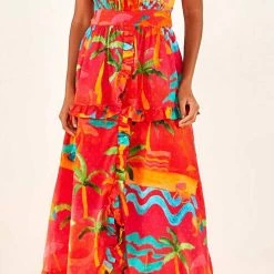 Farm Rio women Ipanema Midi Dress in Ipanema