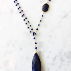 A Blonde and Her Bag women Diana Montecito Necklace in Sapphire with Sapphire Drop -Farm Rio Sales 5e6f1c55999a40e098e05941c9180237 1934b9f0 7206 4073 9f46 a13e0c88e159 1080x