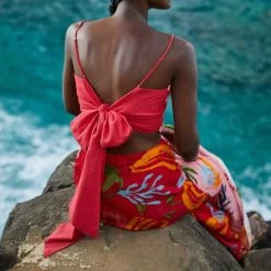 Farm Rio women Wrap Crop Top in Red -Farm Rio Sales 5eec99344ec1464a856db248ff0f754b fc048aec ed22 4e6b 84f1 ad119120a791 1080x