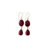 A Blonde and Her Bag women Rome Earring in Ruby