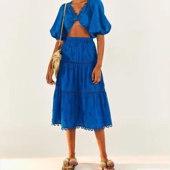 Farm Rio women 3D Pineapple Midi Skirt in Blue -Farm Rio Sales 70e81ea3a2e34291a9a9a9a756296fe0 244dbb27 afdd 4a8f 904d 3eebd644b655 1080x