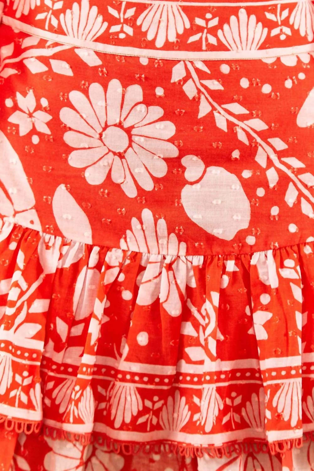 Farm Rio women Mini Skirt in Orange Neon Jungle 5 Farm Rio women Mini Skirt in Orange Neon Jungle - Image 3