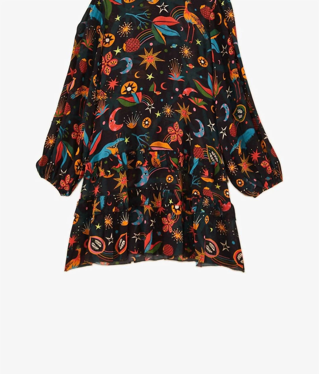 Farm Rio women Cerrado Sky Mini Dress in Black 3 Farm Rio women Cerrado Sky Mini Dress in Black