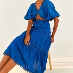 Farm Rio women 3D Pineapple Midi Skirt in Blue -Farm Rio Sales b6d5090732844d0b818b00dfddce8275 4773d6f2 ad81 46a9 b8f5 06444c0dd0c1 1080x