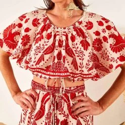 Farm Rio women Jungle Flow Top in Jungle Flow