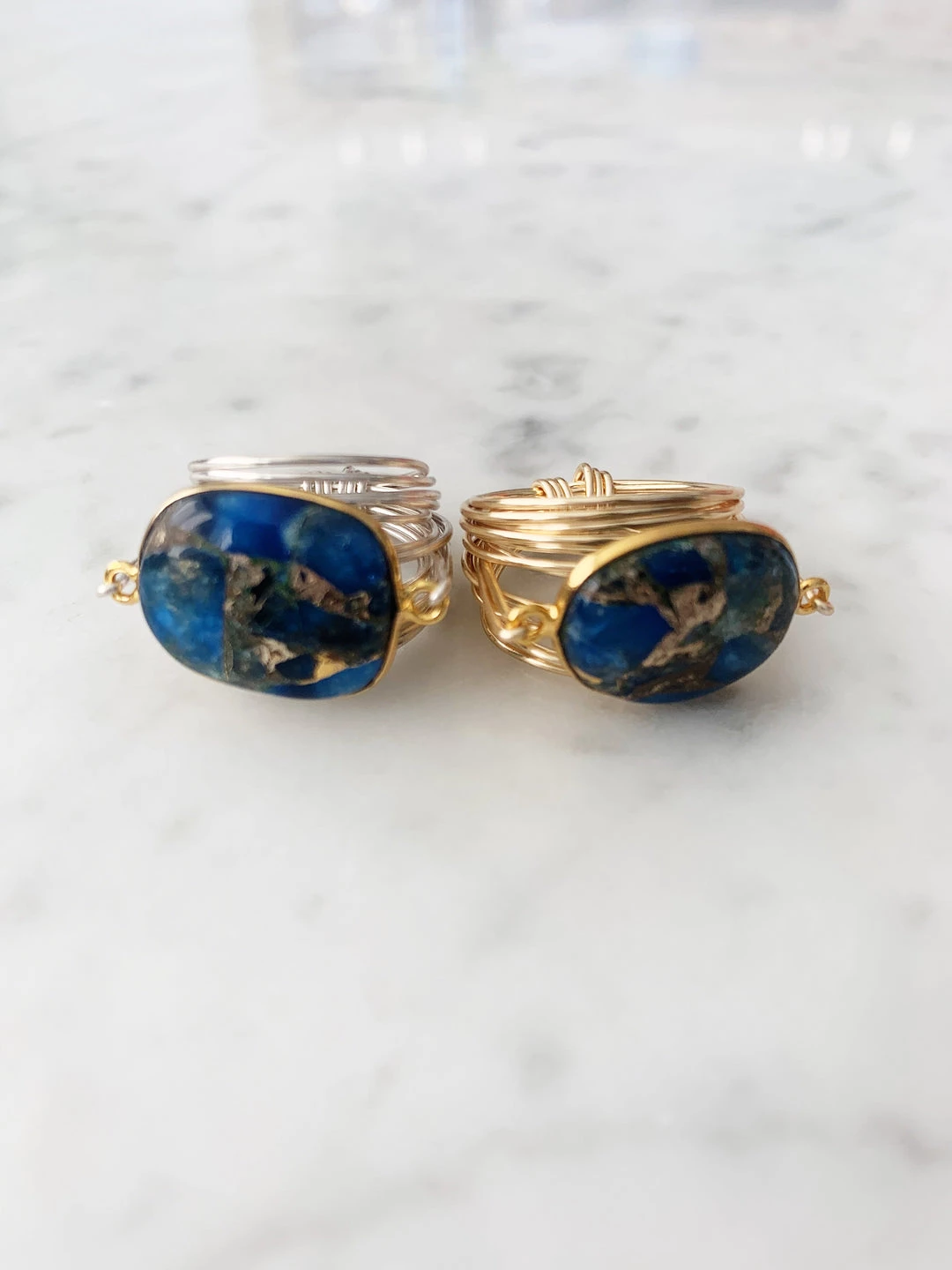 A Blonde and Her Bag women Torrey Ring in Blue Mojave Copper Turquoise 4 A Blonde and Her Bag women Torrey Ring in Blue Mojave Copper Turquoise - Image 2