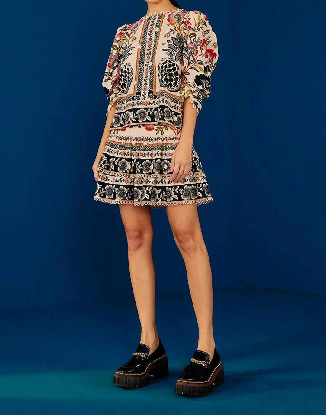 Farm Rio women Romantic Blouse in Garden 3 Farm Rio women Romantic Blouse in Garden