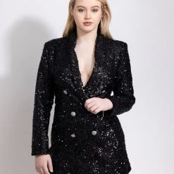 women BeReal Elinor Black Blazer Dress