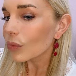 A Blonde and Her Bag women Rome Earring in Ruby -Farm Rio Sales f94df088887c44e99c44b66e7b191956 1080x